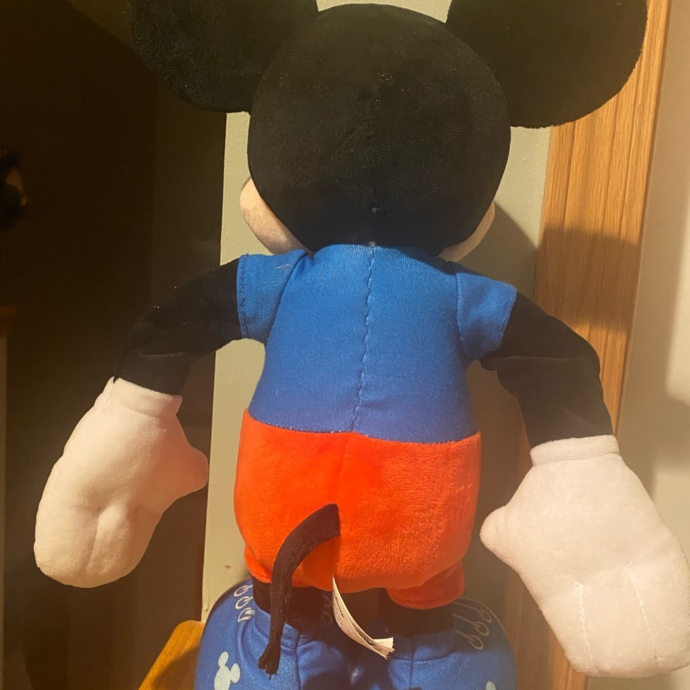 Disney Mickey Mouse Plush Toy - Blue & Red Kids Plush - Picture 2 of 2